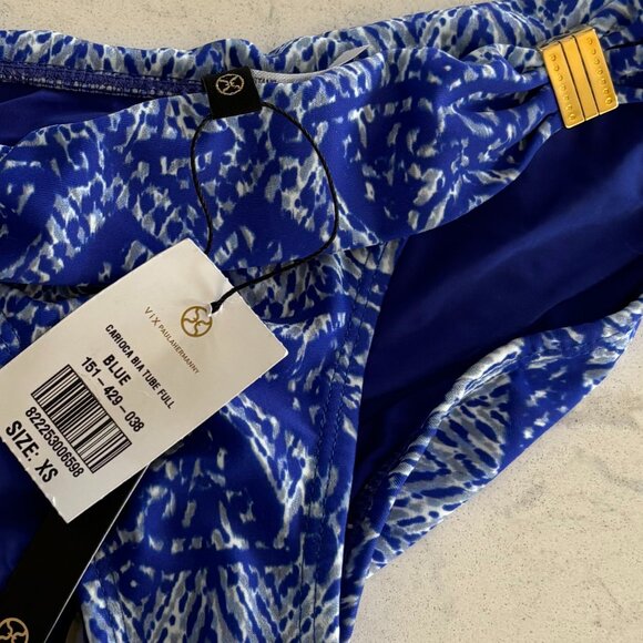 Vix Blue & White Bikini Bottoms - Size XS - NWT - Picture 5 of 7